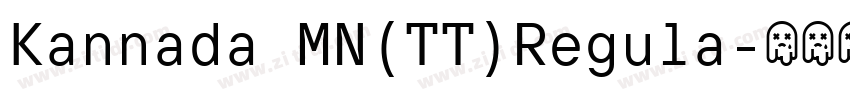 Kannada MN(TT)Regula字体转换